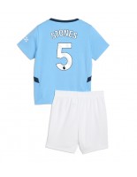 Manchester City John Stones #5 Domácí dres pro děti 2024-25 Krátký Rukáv (+ trenýrky)